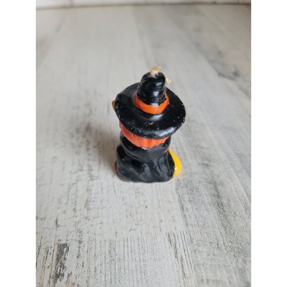 Vintage Mini candle Halloween witch broom collectible figure - Picture 5 of 6